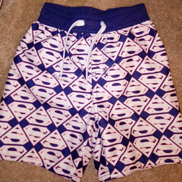 (SOLD)Superman Swimtrunks - Picture 1 of 4